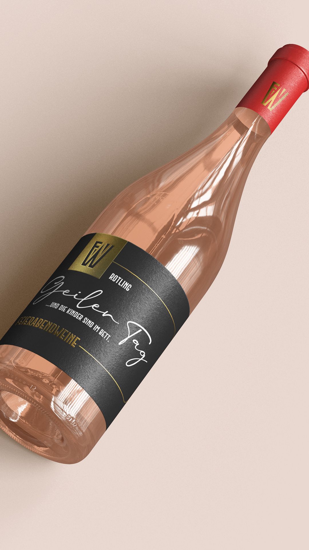 "Geiler Tag ... und die Kinder sind im Bett" - Rotling 6 x 0,75l – Bild 3