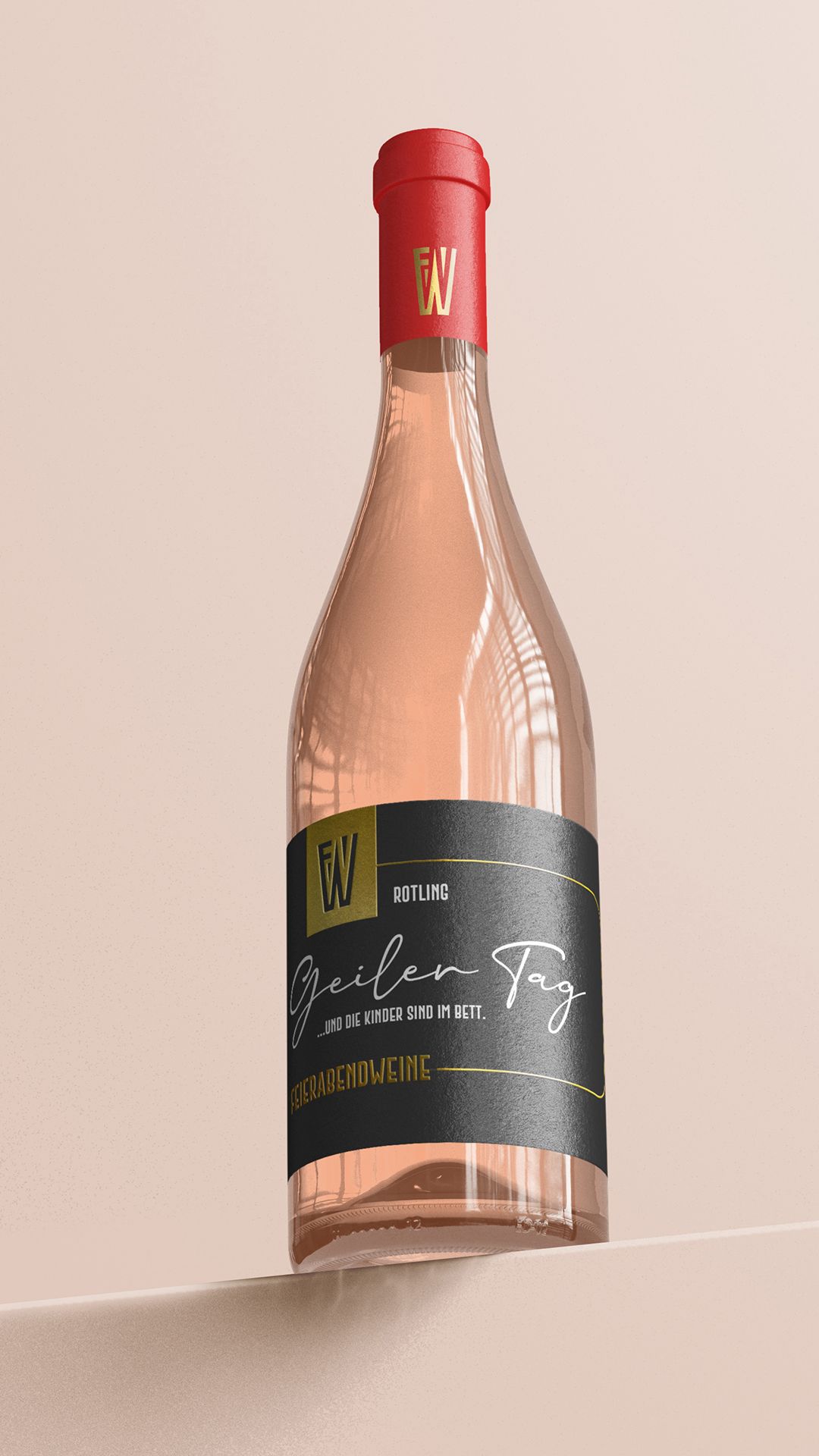 "Geiler Tag ... und die Kinder sind im Bett" - Rotling 6 x 0,75l – Bild 4